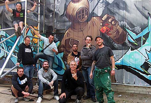 drop, france, twp crew, carl humann grundschule, fassadenkunstwerk, legale graffiti, graffitibilder, graffitimeisterschaft, graffiti an der Schule